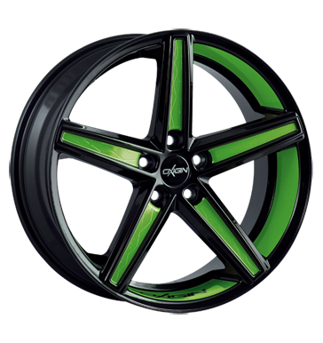 pneumatiky - 7.5x17 5x115 ET42 Oxigin 18 Concave sonstige foil green Felgenbett u. Speichen kmh-Wheels Rfky / Alu Opel lkrnicky pneumatiky