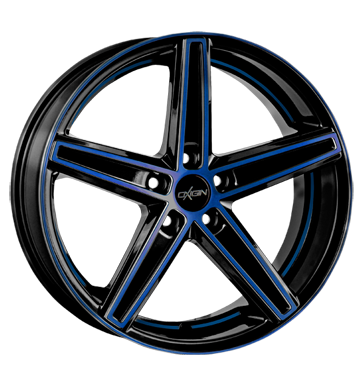 pneumatiky - 10x22 5x114.3 ET40 Oxigin 18 Concave blau blue polish FOSAB Rfky / Alu MB-Italia Mutec pneu b2b