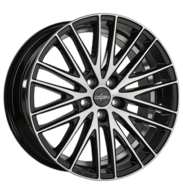 pneumatiky - 8.5x18 5x114.3 ET42 Oxigin 19 Oxspoke schwarz black full polish ENZO Rfky / Alu skrabka na led MPT trziste