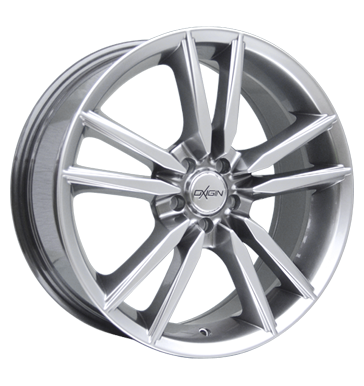 pneumatiky - 7.5x17 5x114.3 ET50 Oxigin 05 Predator silber chromsilber recnk Rfky / Alu peugeot Cepice a klobouky pneu b2b