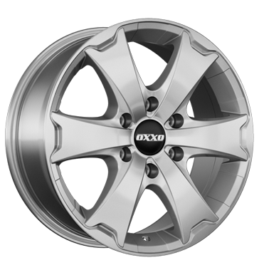 pneumatiky - 7.5x18 6x139.7 ET25 OXXO Aventura silber silver Stresn nosic + stresn boxy Rfky / Alu auto havarijn kola Polo tricka pneumatiky