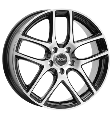 pneumatiky - 7.5x18 5x114.3 ET45 OXXO Vapor Polished schwarz black polished prumyslov pneumatiky Rfky / Alu VOLKSWAGEN ALCOA Predaj pneumatk