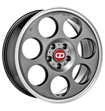 pneumatiky - 7x17 4x100 ET42 OZ Anniversary 45 grau / anthrazit matt titanium diamond lip hardtops Rfky / Alu Auto Hi-Fi + navigace Spojky + E Sady pneu