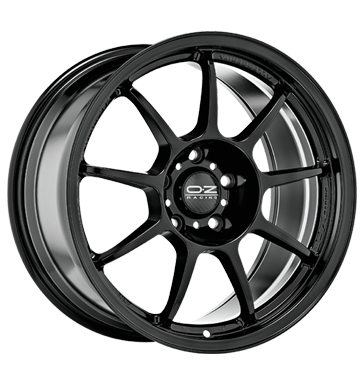 pneumatiky - 7x17 4x100 ET37 OZ Alleggerita HLT schwarz gloss black Barracuda Rfky / Alu speciln nstroj systm trhovisko