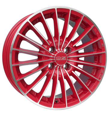 pneumatiky - 6.5x15 4x100 ET37 OZ 35 Anniversary SR rot rot poliert Smoor Rfky / Alu Speciln dly pro auta ETA BETA pneus