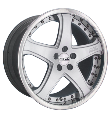 pneumatiky - 9x18 5x112 ET35 OZ Canyon 2 Patent Lip silber Metal silber Sportovn vfuky Rfky / Alu Lehk nkladn auto lto od 17,5 