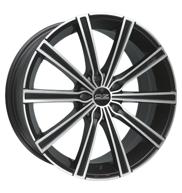 pneumatiky - 7.5x17 5x100 ET35 OZ Lounge 10 schwarz schwarz matt poliert GS-Wheels Rfky / Alu Mobiln navigacn systmy rucn nrad disky