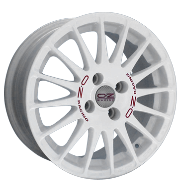 pneumatiky - 7x18 4x108 ET25 OZ Superturismo WRC weiss weiY lackiert rote Schrift Tricka Rfky / Alu Prslusenstv a literatura Polo tricka trziste