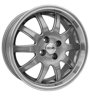 pneumatiky - 7x18 4x108 ET25 OZ Tribe Evo silber silber Horn poliert npis Rfky / Alu Tricka Drkov / Kosile b2b pneu