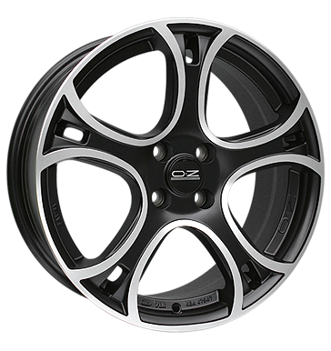 pneumatiky - 7x17 4x100 ET42 OZ Wave schwarz schwarz matt poliert Offroad lto od 17,5 