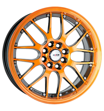 pneumatiky - 7x17 4x100 ET35 Platin P61 mehrfarbig black orange sportovn KOLA Rfky / Alu Maxx Kola EXCENTRI velkoobchod s pneumatikami