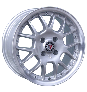 pneumatiky - 7.5x17 4x114.3 ET38 Platin P23 silber silber randpoliert Toora Rfky / Alu Oldtimer Utesnen u. Lepidla disky