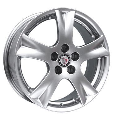 pneumatiky - 7x17 5x108 ET46 Platin P38 silber glanzsilber DOTZ Rfky / Alu zrcadlo design Offroad cel rok od 17,5 