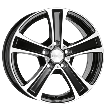 pneumatiky - 7.5x16 5x120 ET45 Platin P56 schwarz schwarz poliert PLATINUM Rfky / Alu BRABUS peugeot Velkoobchod