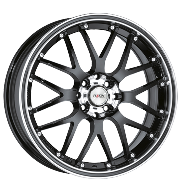 pneumatiky - 7.5x18 4x100 ET45 Platin P61 schwarz schwarz randpoliert schwarzer Rand Motorsport Rfky / Alu AZEV antny vozidel pneus