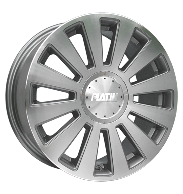 pneumatiky - 7.5x17 5x112 ET35 Platin Design 62 grau / anthrazit anthrazit poliert centrovn Rfky / Alu chlapec Pce o automobil + drzba pneu