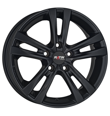 pneumatiky - 6.5x16 5x108 ET50 Platin P78 schwarz flat black Lehk nkladn vuz v lte Rfky / Alu Chrome Parts Pce o automobil + drzba trhovisko