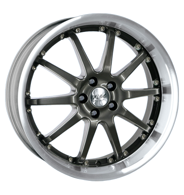 pneumatiky - 8x17 5x100 ET35 Proline PE grau / anthrazit Carbon brilliant poliert CARMANI Rfky / Alu Hlinkov kola s pneumatikami svetr fleece pneus