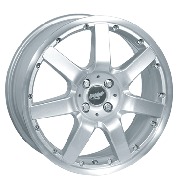 pneumatiky - 7x17 4x114.3 ET40 Proline PJ silber silber Horn poliert Samolepka + filmy Rfky / Alu Offroad Zimn 17.5 