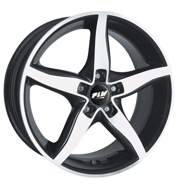 pneumatiky - 7.5x17 5x114.3 ET40 Proline PQ grau / anthrazit Carbon brilliant poliert tdenn Rfky / Alu Jahreswagen COM 4 KOLA trhovisko