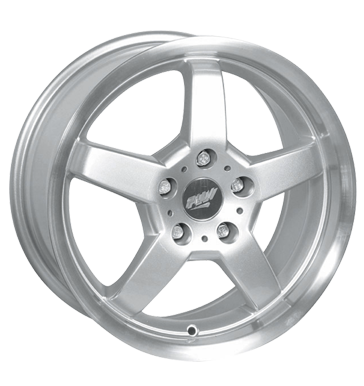 pneumatiky - 7x15 5x112 ET35 Proline PZ silber silber Horn poliert Inspekcn balky + stavebnice Rfky / Alu renault Felgenschlsser pneumatiky