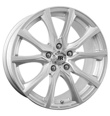 pneumatiky - 7.5x17 5x105 ET40 Racer Wheels Advance silber silver zrcadlo design Rfky / Alu Diablo Lackierwerkzeuge Velkoobchod