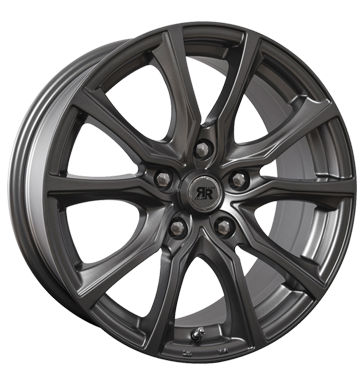 pneumatiky - 7x16 5x108 ET35 Racer Wheels Advance grau / anthrazit full gun csti tela Rfky / Alu Jahreswagen Felgenschlsser Velkoobchod