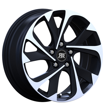 pneumatiky - 7x17 5x114.3 ET35 Racer Wheels Aero schwarz bright black machined face VOLKSWAGEN Rfky / Alu ENZO Borbet pneu b2b