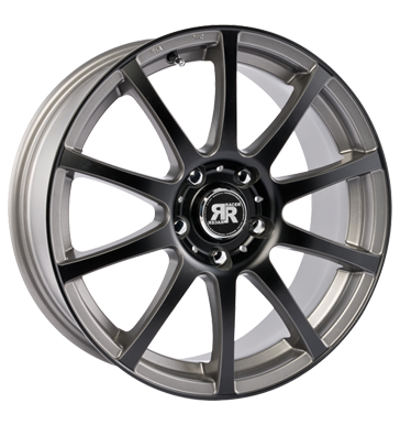 pneumatiky - 7x16 4x108 ET25 Racer Wheels Axis grau / anthrazit gun metal machined face black snehov retezy Rfky / Alu rucn nrad Sportovn vfuky pneu b2b