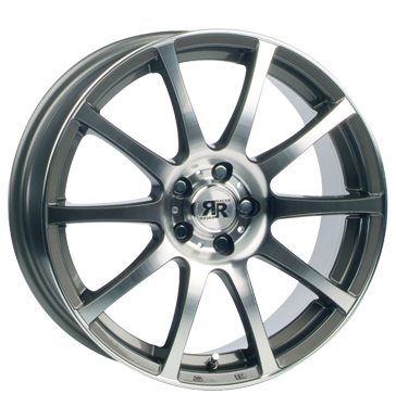 pneumatiky - 6x14 4x108 ET15 Racer Wheels Axis grau / anthrazit gun metal machined face ozdobnmi kryty Rfky / Alu Sportluftfilter Rucn merc prstroje + test pneu b2b