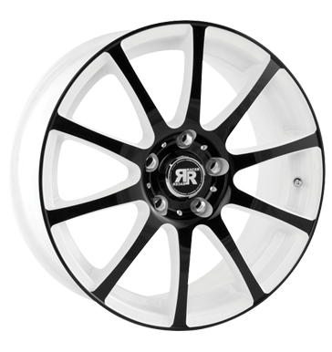 pneumatiky - 7x17 5x112 ET35 Racer Wheels Axis weiss white machined face black montzn nrad Rfky / Alu FOSAB truck ventil pneumatiky