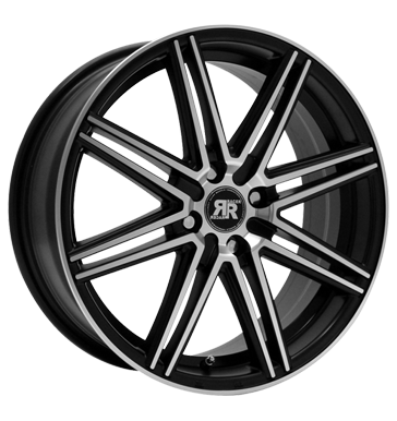 pneumatiky - 7x17 4x114.3 ET35 Racer Wheels Cross schwarz black machined face Objevte nyn! Rfky / Alu charakteristiky koncovky pneu b2b