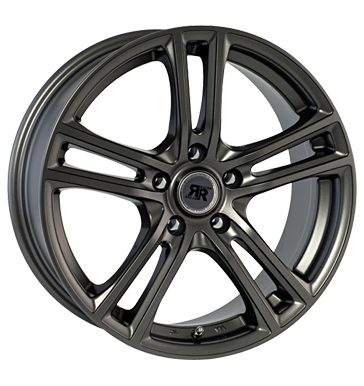 pneumatiky - 7x17 5x98 ET30 Racer Wheels Cup grau / anthrazit full gun opravu pneumatik Rfky / Alu nosic kol ENZO pneumatiky