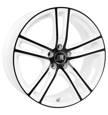 pneumatiky - 6.5x15 5x112 ET35 Racer Wheels Cup weiss white machined face black systm Rfky / Alu EXCENTRI zesilovac pneu