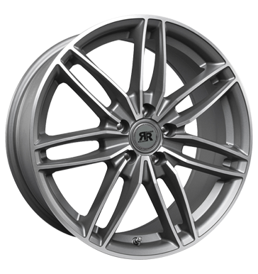 pneumatiky - 7x16 5x110 ET35 Racer Wheels Edition grau / anthrazit gun metal machined face truck ventil Rfky / Alu Hamann regly pneumatik Hlinkov disky