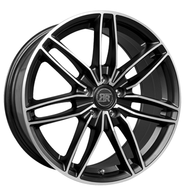 pneumatiky - 7.5x17 5x114.3 ET42 Racer Wheels Edition schwarz satin black machined face Globln komise Rfky / Alu bocn parapet ENZO pneumatiky