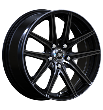 pneumatiky - 7x16 4x108 ET15 Racer Wheels Hornet schwarz black machined face black lip Zesilovac Prslusenstv Rfky / Alu mastek Kola / ocel velkoobchod s pneumatikami