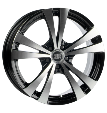 pneumatiky - 7x17 5x100 ET35 Racer Wheels Lyra schwarz black machined face lkrnicky Rfky / Alu Slevy brzdov kapalina pneumatiky