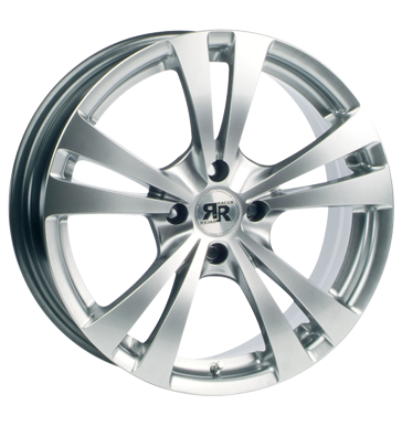 pneumatiky - 7x17 5x110 ET35 Racer Wheels Lyra silber hyper silver ALCOA Rfky / Alu Chrome Parts Oldtimer disky