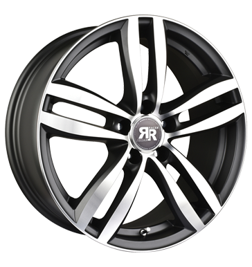 pneumatiky - 6.5x16 5x98 ET39 Racer Wheels Target grau / anthrazit gun metal machined face Jerry a prslusenstv Rfky / Alu Stars 2 roky Single Arm Autoprodejce