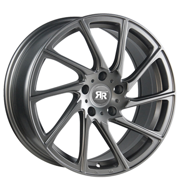 pneumatiky - 8x18 5x112 ET30 Racer Wheels Turn grau / anthrazit full gun bocn parapet Rfky / Alu Zimn kompletn kola (ocel) prce Prodejce pneumatk