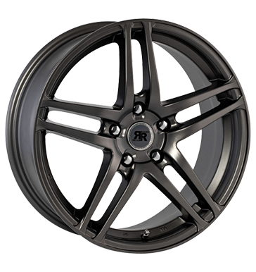 pneumatiky - 7x16 4x108 ET25 Racer Wheels Zenith grau / anthrazit full gun speciln nstroj Rfky / Alu bundy Alutec pneu