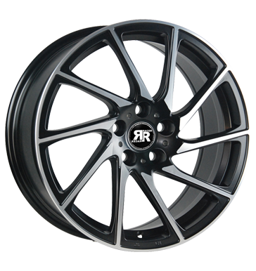 pneumatiky - 8x18 5x120 ET42 Racer Wheels Turn schwarz satin black machined face Autordio Rarity Rfky / Alu Auto-Tuning + styling Kola / ocel disky
