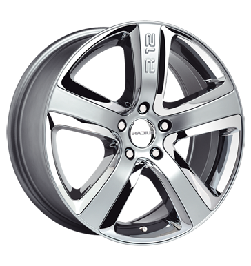 pneumatiky - 8x18 5x120 ET20 Radius R12 silber satin silver Offroad cel rok Rfky / Alu Oldtimer Hamann pneumatiky