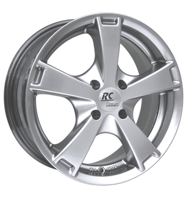 pneumatiky - 7.5x16 4x108 ET35 RCDesign RC09 silber chromsilber bundy Rfky / Alu Rim luzka (nhradn dly) Zvedac pomucky + dolaru Hlinkov disky