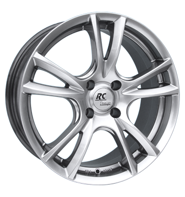 pneumatiky - 7.5x17 4x108 ET35 RCDesign RC11 silber chromsilber diskrtne Rfky / Alu Barracuda prves pneu b2b