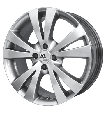 pneumatiky - 7.5x17 4x108 ET18 RCDesign RC12 Velos silber chromsilber kapaliny Rfky / Alu Ovldn rdiov dlkov Lehk nkladn auto lto od 17,5 