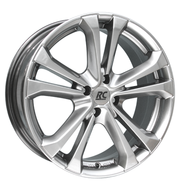 pneumatiky - 7.5x17 4x100 ET28 RCDesign RC17 silber chromsilber mitsubishi Rfky / Alu CARLSSON auto havarijn kola pneu b2b