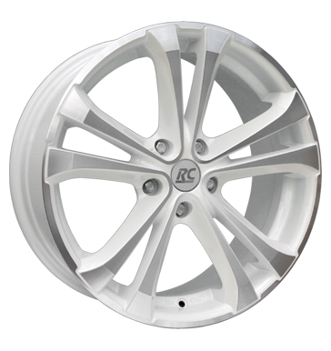 pneumatiky - 7.5x17 5x114.3 ET38 RCDesign RC17 weiss white pearl frontpoliert Auto sklo Tool Rfky / Alu Lehk nkladn vuz cel rok kolobezka zvodn pneumatiky