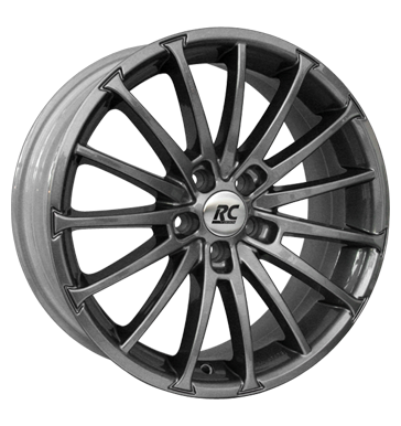 pneumatiky - 7.5x17 5x108 ET45 RCDesign RC18 grau / anthrazit titan metallic motec Rfky / Alu myt oken VOLKSWAGEN trhovisko